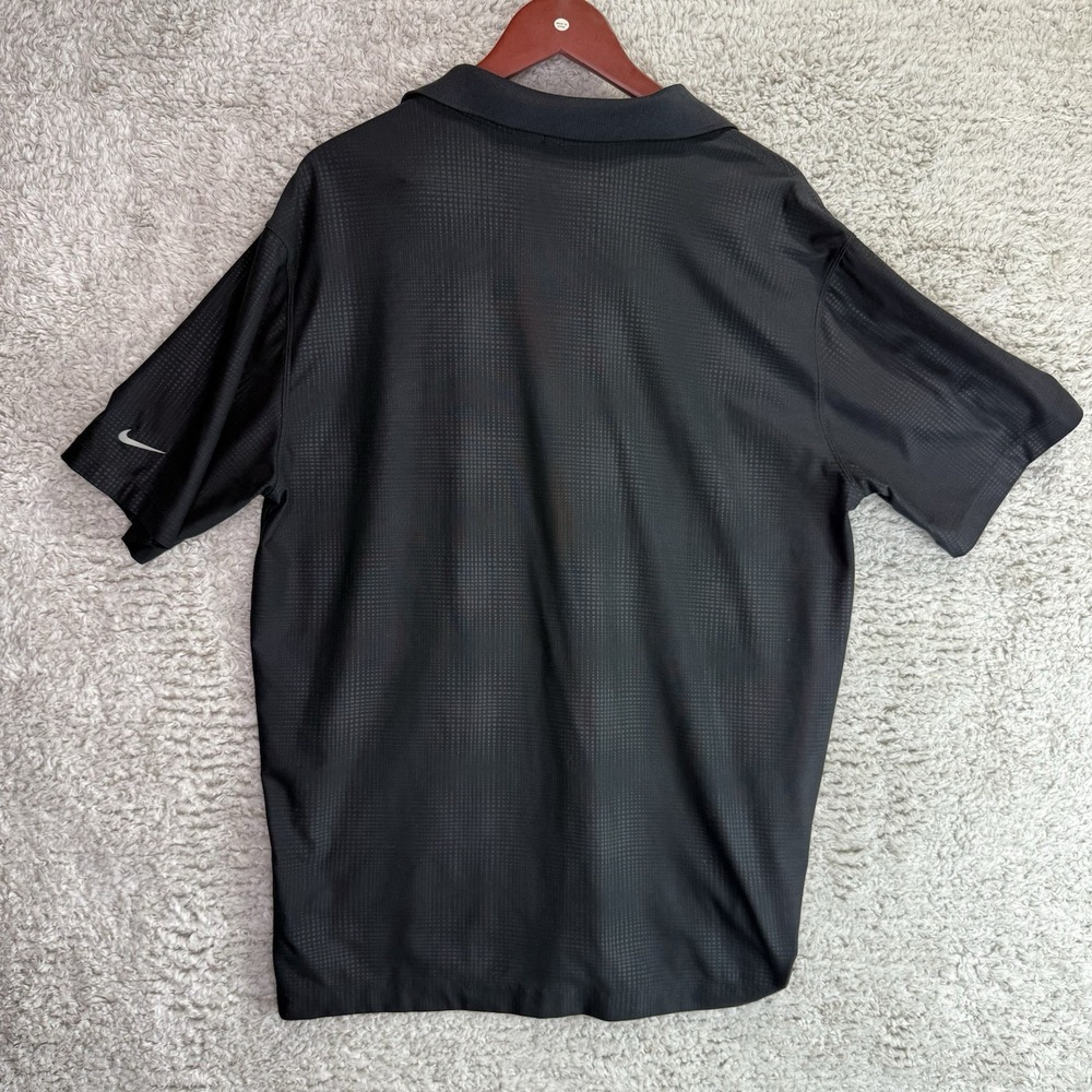 Nike Golf Polo Men's Large Black MU Tigers Dri-fit Tour Performance Shirt - Picture 2 of 9